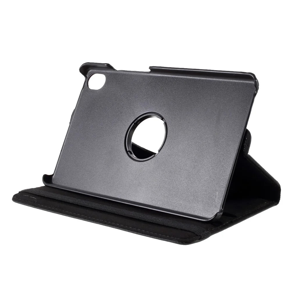 Leather Case with Rotating Stand Cover for Lenovo Tab M8 (1st Gen) HD8505/M8 (2nd Gen) HD8705 - Black - 6