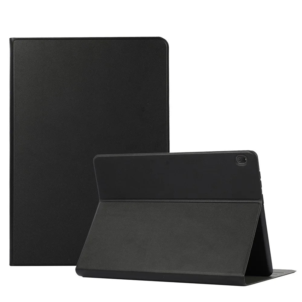 Stand Cover Leather Protective Case for Lenovo Tab M10 TB-X605F - Black - 1