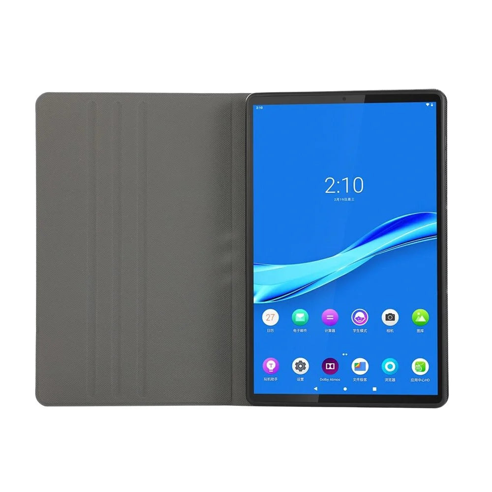 Plain Leather Stand Tablet Cover for Lenovo Tab M10 HD Gen 2 TB-X306X - Dark Blue - 2