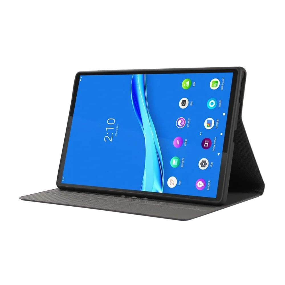 Plain Leather Stand Tablet Cover for Lenovo Tab M10 HD Gen 2 TB-X306X - Dark Blue - 3