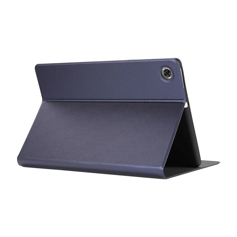 Plain Leather Stand Tablet Cover for Lenovo Tab M10 HD Gen 2 TB-X306X - Dark Blue - 4