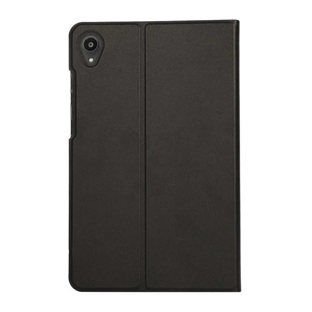 PU Leather Protector Full-Protection Case with Stand for Lenovo Tab M8 (2nd Gen) FHD - Black - 3