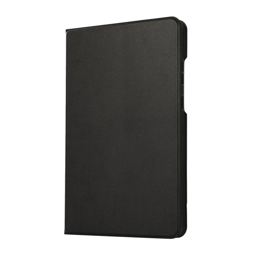 PU Leather Protector Full-Protection Case with Stand for Lenovo Tab M8 (2nd Gen) FHD - Black - 7