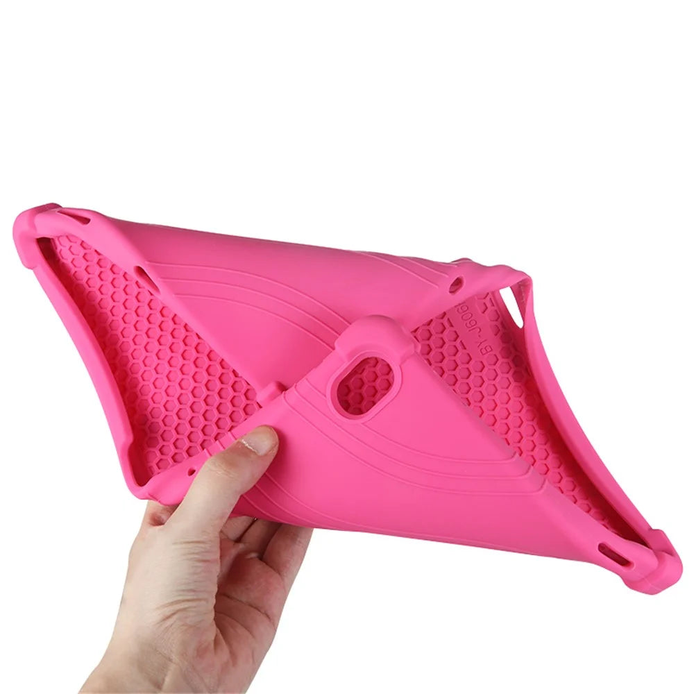 Slide-Out Kickstand Design Multi-Color Silicone Tablet Cover Case for Lenovo Tab P11 / P11 5G 11 inch TB-J606F / J606X - Blue - 5