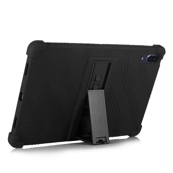 Shockproof Case for Lenovo Tab P11 Pro (2021) Silicone Tablet Cover with Kickstand - Black - 3