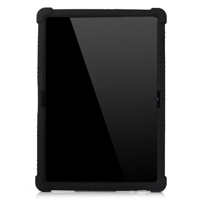 Slide-Out Kickstand Design Silicone Tablet Cover Case for Lenovo Tab M10 TB-X605F - Black - 2