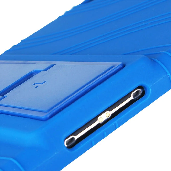 Slide-Out Kickstand Design Silicone Tablet Cover Case for Lenovo Tab M10 TB-X605F - Black - 4