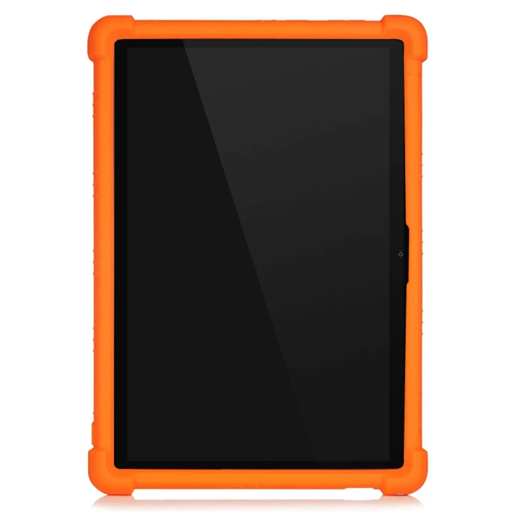 Slide-Out Kickstand Design Silicone Tablet Cover Case for Lenovo Tab M10 Plus X606 - Orange - 2