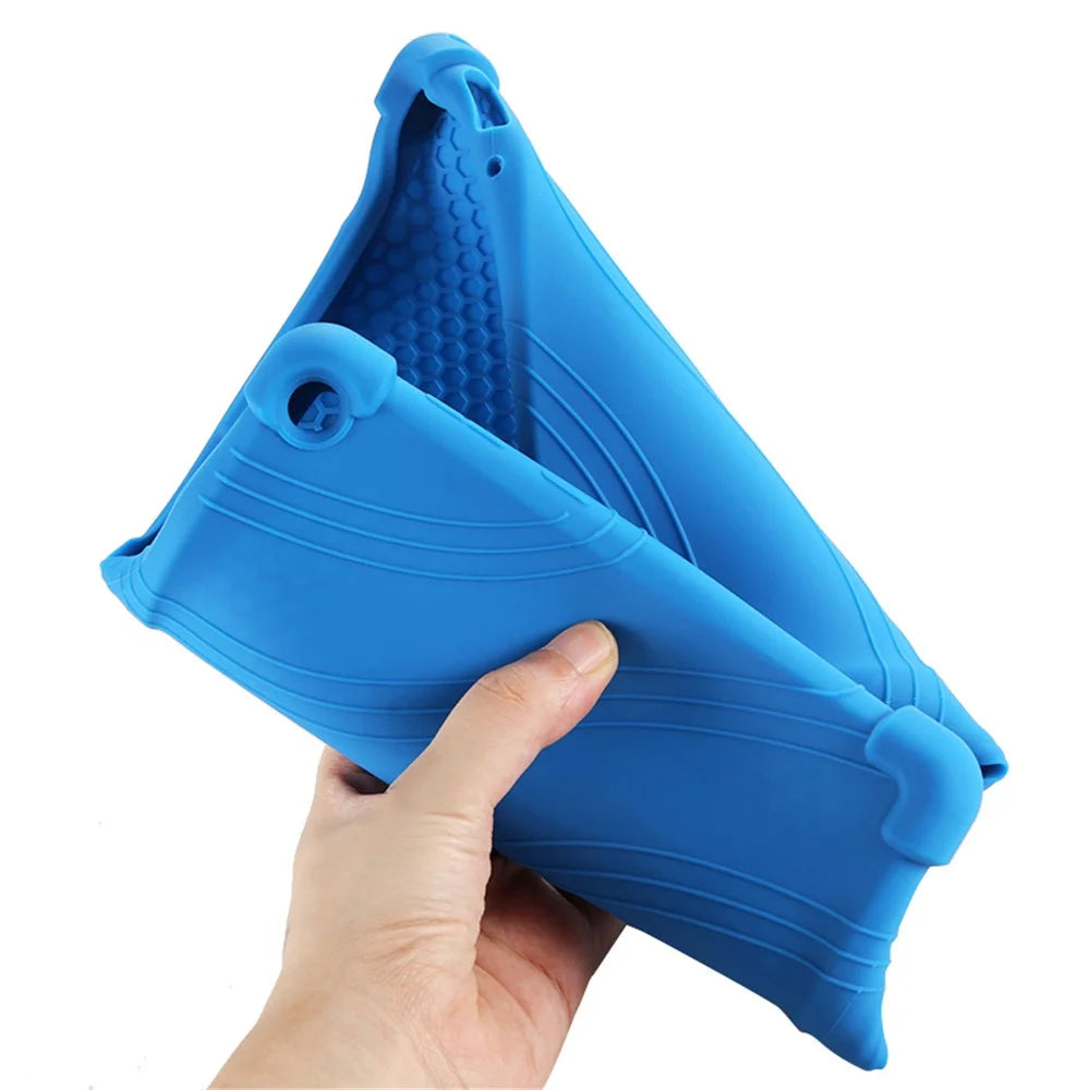 Slide-Out Kickstand Design Silicone Tablet Cover Case for Lenovo Tab M10 Plus X606 - Orange - 5