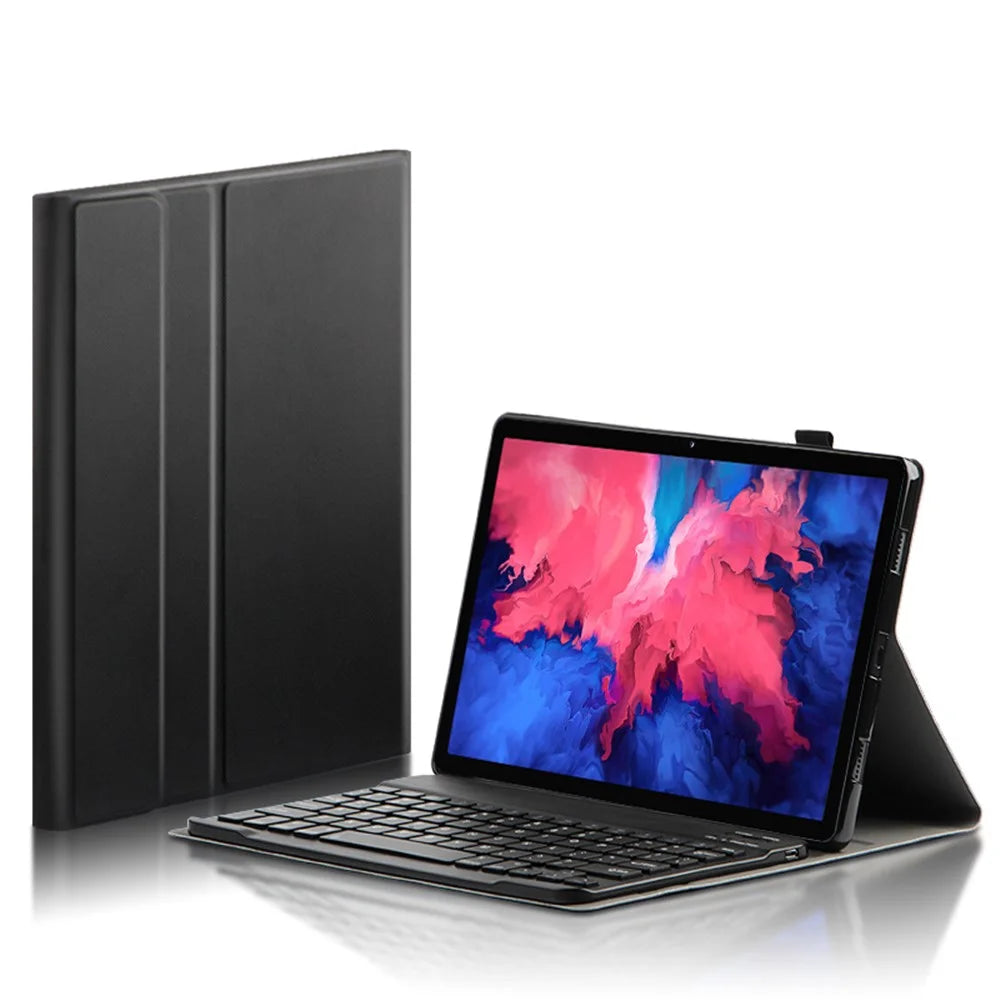 For Lenovo Tab P11 TB-J606F / Tab P11 5G Leather Stand Tablet Case with Detachable Magnetic Wireless Keyboard (Without Touchpad) - 2