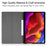 Plain PU Leather Case with Kickstand for Lenovo Yoga Pad Pro 13-inch/Yoga Tab 13 - Black - 4