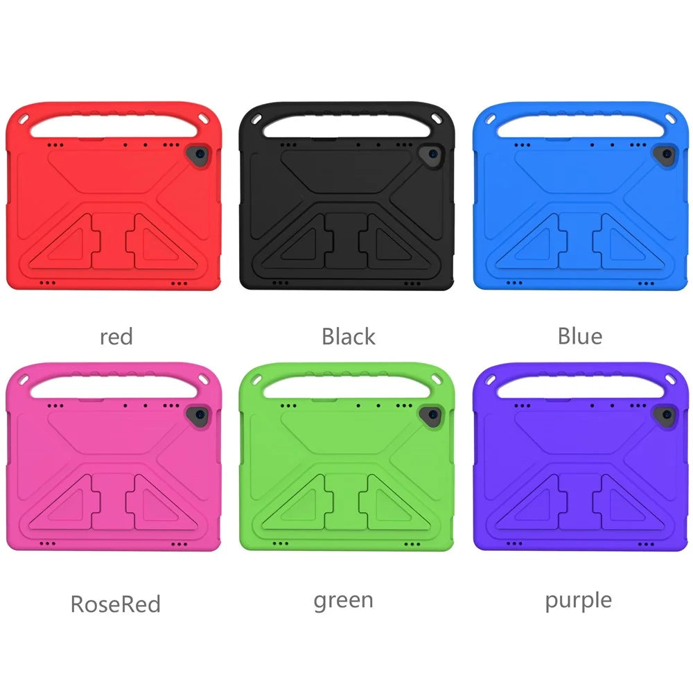 Hand-Hold Grip EVA Tablet Case with Kickstand for Lenovo Tab M10 TB-X505F / TB-X605F / M10 FHD REL TB-X605FC / TB-X605LC / Tab P10 TB-X705F - Black - 6