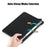Tri-fold Soft Leather Flip Stand Smart Protective Cover with Sleep / Wake Feature for Lenovo Tab K10/Tab M10 Plus - Black - 3