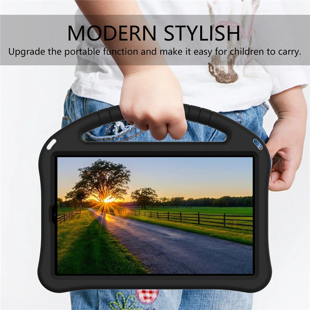 Kickstand Design Shockproof EVA Case with Portable Handle for Lenovo Tab K10 (2021) TB-X6C6F/TB-X6C6L/TB-X6C6X - Black - 4