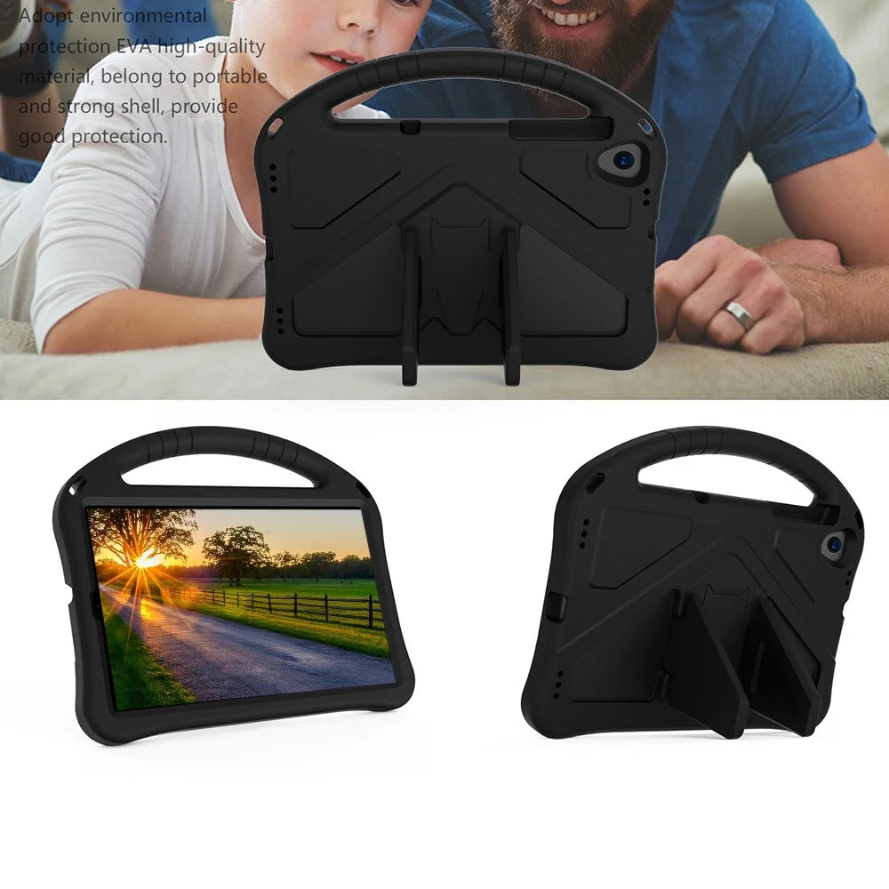 Kickstand Design Shockproof EVA Case with Portable Handle for Lenovo Tab K10 (2021) TB-X6C6F/TB-X6C6L/TB-X6C6X - Black - 5