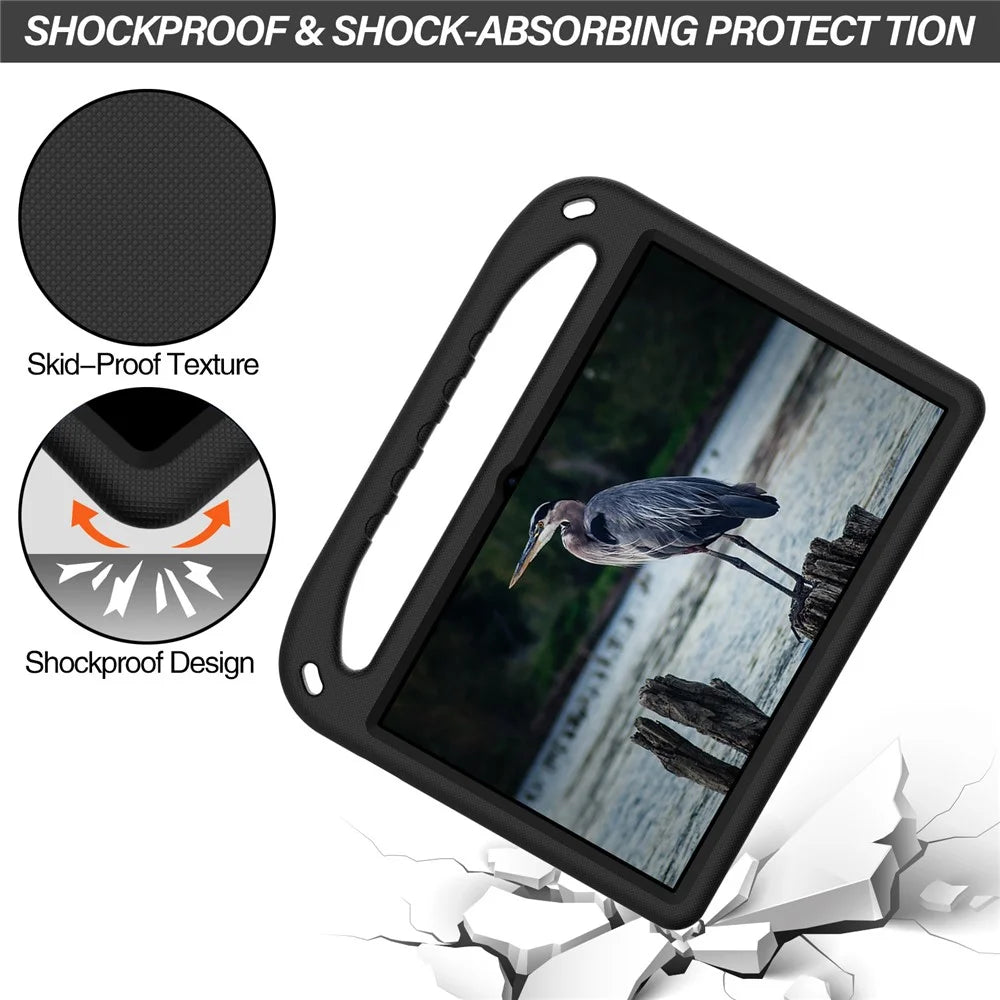 Portable Handle EVA Tablet Protective Case Cover with Kickstand for Lenovo Tab P11 TB-J606F / Tab P11 5G - Black - 3