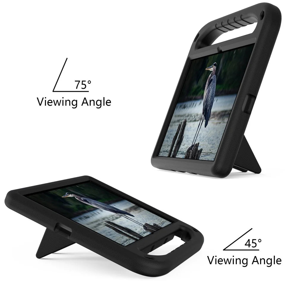 Portable Handle EVA Tablet Protective Case Cover with Kickstand for Lenovo Tab P11 TB-J606F / Tab P11 5G - Black - 4