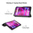 ENKAY HAT PRINCE Full Coverage Shock-Proof Tri-fold PU Leather + Hard PC Inner Tablet Stand Case for  Lenovo Tab M7 (2nd Gen) / (3rd Gen) - Black - 3