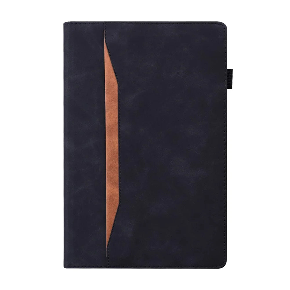Front Pocket Business Style PU Leather Wallet Stand Tablet Cover Case for iPad mini (2024) / mini (2021) - Black - 2