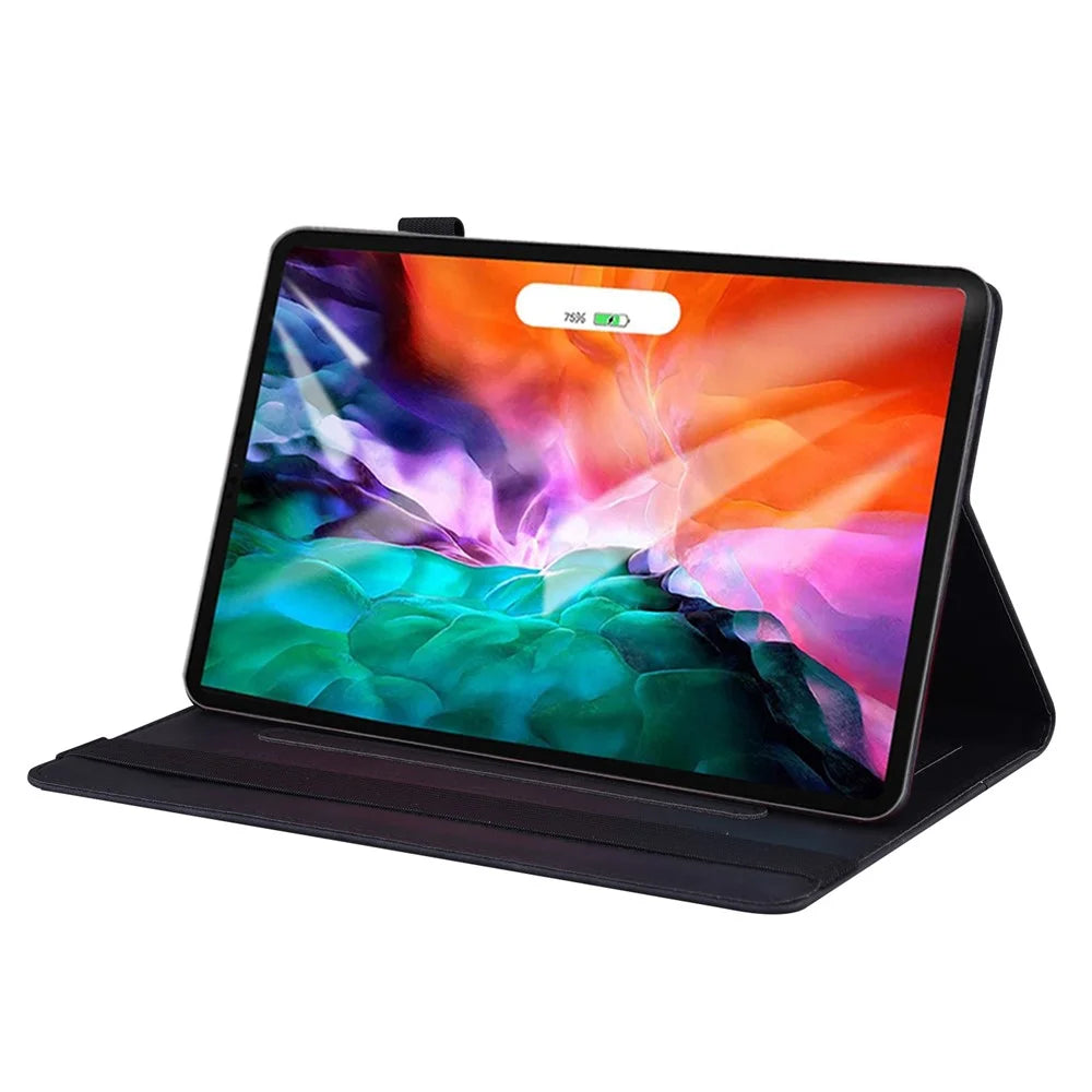 Front Pocket Business Style PU Leather Wallet Stand Tablet Cover Case for iPad mini (2024) / mini (2021) - Black - 6