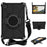 Spider Web Texture Anti-Drop Shockproof Tablet Case Kickstand EVA Cover with Shoulder Strap for Lenovo Tab M10 FHD Plus 2nd Gen TB-X606 - Black - 1