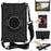 Spider Web Texture Anti-Drop Shockproof Tablet Case Kickstand EVA Cover with Shoulder Strap for Lenovo Tab M10 FHD Plus 2nd Gen TB-X606 - Black - 7