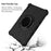 Spider Web Texture Heat Dissipation Anti-Drop Impact-Resistant Tablet Case Kickstand EVA Cover with Shoulder Strap for Lenovo Tab P11 TB-J606F / Tab P11 5G - Black - 3