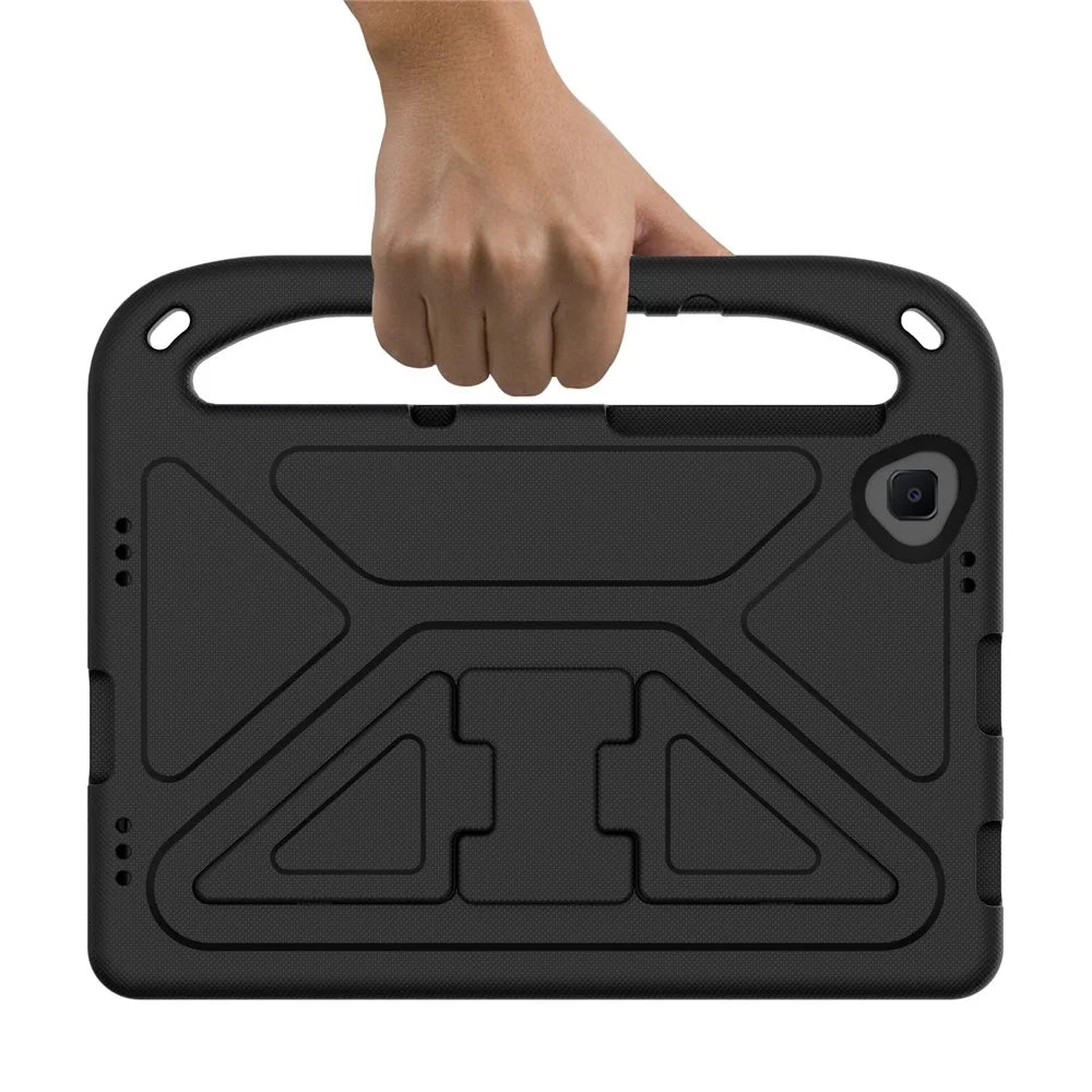 Hand-Hold Grip EVA Tablet Case with Foldable Dual Angle Kickstand for Lenovo Tab M10 HD Gen 2/Tab M10 Plus TB-X606 - Black - 4