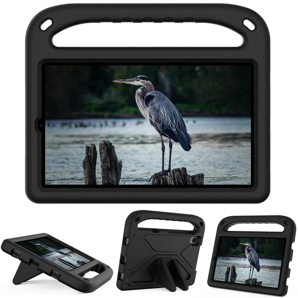 Handle Kickstand Light-Weight EVA Shockproof Protective Case Cover for Lenovo Tab M8 (1st Gen) TB-8505 / Tab M8 (2nd Gen) TB-8705 / Tab M8 (3rd Gen) TB-8506 - Black - 5