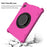 Spider Web Texture Tablet Case Kickstand EVA Cover with Shoulder Strap for Lenovo M10 FHD REL TB-X605FC/TB-X605LC 10.1-inch - Rose - 2