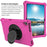 Spider Web Texture Tablet Case Kickstand EVA Cover with Shoulder Strap for Lenovo M10 FHD REL TB-X605FC/TB-X605LC 10.1-inch - Rose - 3