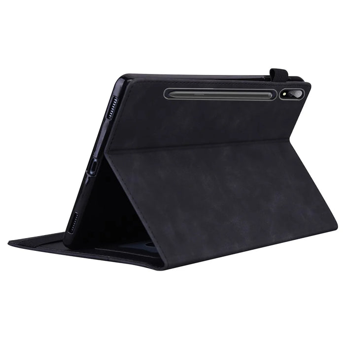 Shockproof Wallet Design Business Style PU Leather Flip Tablet Case with Stand for Lenovo Tab P12 Pro - Black - 6