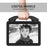Portable Handle Foldable Thumb Kickstand Shockproof EVA Tablet Case Cover for Lenovo Tab M10 TB-X605F - Black - 2