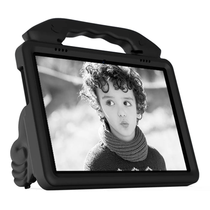 Portable Handle Foldable Thumb Kickstand Shockproof EVA Tablet Case Cover for Lenovo Tab M10 TB-X605F - Black - 6