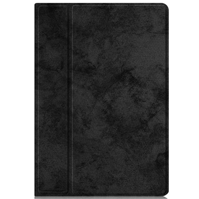 For Lenovo Tab P12 Pro 12.6 inch PU Leather Rotary Stand Tablet Case with Auto Wake/Sleep - Black - 2