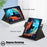 For Lenovo Tab P12 Pro 12.6 inch PU Leather Rotary Stand Tablet Case with Auto Wake/Sleep - Black - 7