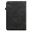 For Lenovo Legion Y700 Line Imprinted Adjustable Stand PU Leather Auto Wake/Sleep Drop-proof Tablet Case with Card Slots - Black - 3