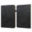 For Lenovo Legion Y700 Line Imprinted Adjustable Stand PU Leather Auto Wake/Sleep Drop-proof Tablet Case with Card Slots - Black - 5