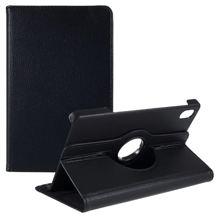 For Lenovo Legion Y700 Anti-drop Shockproof Leather Case 360-degree Rotating Protective Cover with Stand Support Horizontal/Vertical View - Black - 1