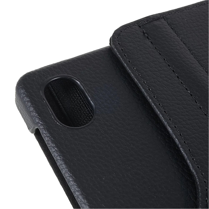 For Lenovo Legion Y700 Anti-drop Shockproof Leather Case 360-degree Rotating Protective Cover with Stand Support Horizontal/Vertical View - Black - 7