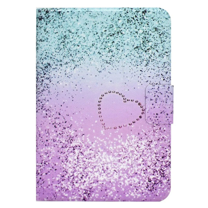 For Lenovo Legion Y700 Pattern Printing Leather Shock Proof Tablet Case Protective Cover - Heart - 2