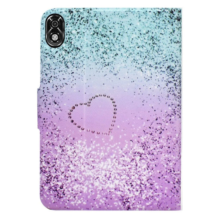 For Lenovo Legion Y700 Pattern Printing Leather Shock Proof Tablet Case Protective Cover - Heart - 3