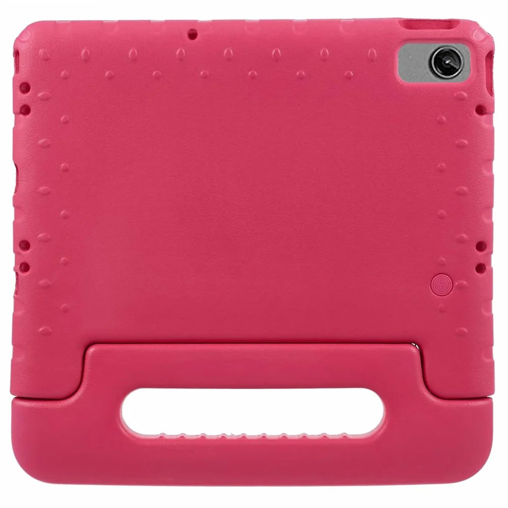 For Lenovo Tab M10 Plus (3rd Gen) / Tab M10 5G EVA Tablet Cover Portable Handle Kickstand Case - Rose - 2