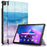 For Lenovo Tab M10 Plus (3rd Gen) / Xiaoxin Pad 2022 10.6 inch 125FTB-128F Trifold Stand Case Pattern Printing PU Leather Smart Cover - Dream Deer - 1
