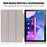 For Lenovo Tab M10 (Gen 3) 10.1-inch 328F Trifold Stand Tablet Case Microfiber Leather Auto Wake/Sleep Magnetic Closure Anti-scratch Protective Cover - Black - 3