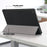 For Lenovo Tab M10 (Gen 3) 10.1-inch 328F Trifold Stand Tablet Case Microfiber Leather Auto Wake/Sleep Magnetic Closure Anti-scratch Protective Cover - Black - 5