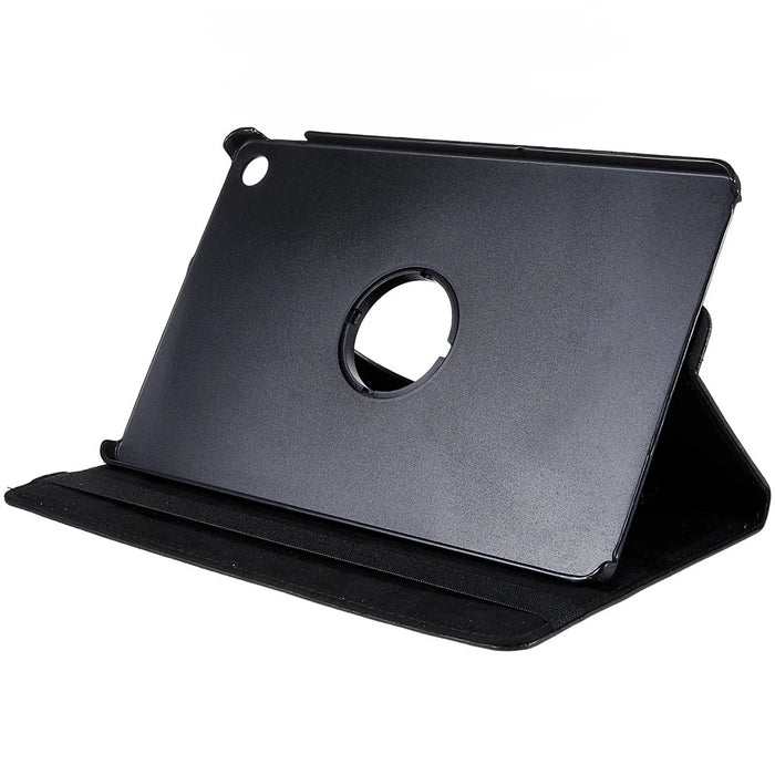 For Lenovo Tab M10 Plus (3rd Gen) / Xiaoxin Pad 2022 10.6 inch 125F / 128F Leather Tablet Case Rotating Stand Cover - Black - 5