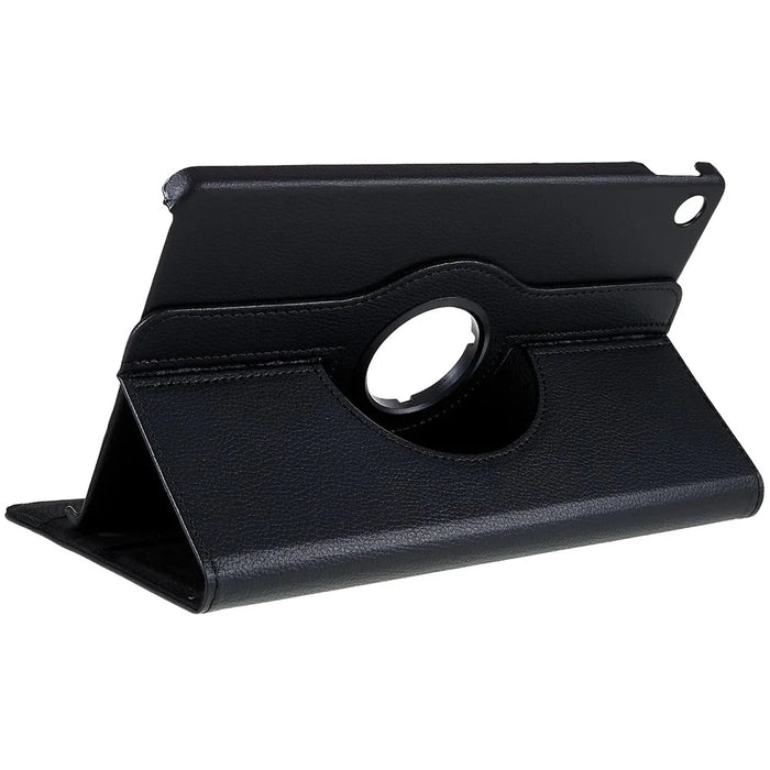For Lenovo Tab M10 Plus (3rd Gen) / Xiaoxin Pad 2022 10.6 inch 125F / 128F Leather Tablet Case Rotating Stand Cover - Black - 6