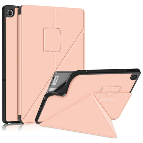 For Lenovo Tab M10 Plus (3rd Gen) / Xiaoxin Pad 2022 10.6 inch 125F / 128F Stand PU Leather + TPU Tablet Case Shockproof Cover - Rose Gold - 1