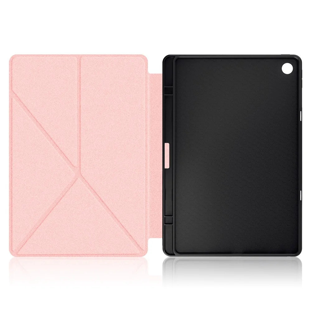 For Lenovo Tab M10 Plus (3rd Gen) / Xiaoxin Pad 2022 10.6 inch 125F / 128F Stand PU Leather + TPU Tablet Case Shockproof Cover - Rose Gold - 4